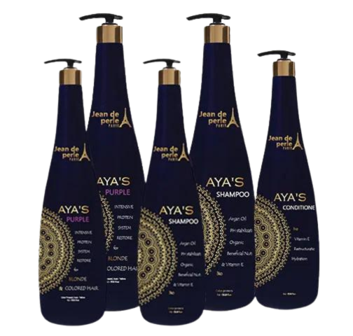 Package No. 16 -Ayas Purple: 2 Liter  Ayas Shampoo: 1 Liter  Ayas Conditioner: 2 Liter