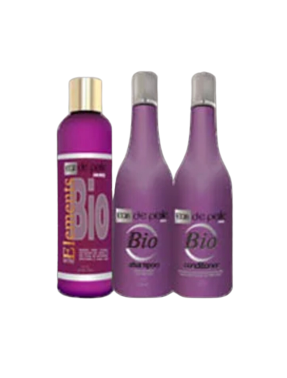 Package No 10-1- Bio Anti-Frizz Elements Hair Straightening Treatment 8Oz/250Ml  1- Bio Anti-Frizz Shampoo 8Oz /250Ml  1- Bio Anti-Frizz Conditioner 8Oz/250Ml